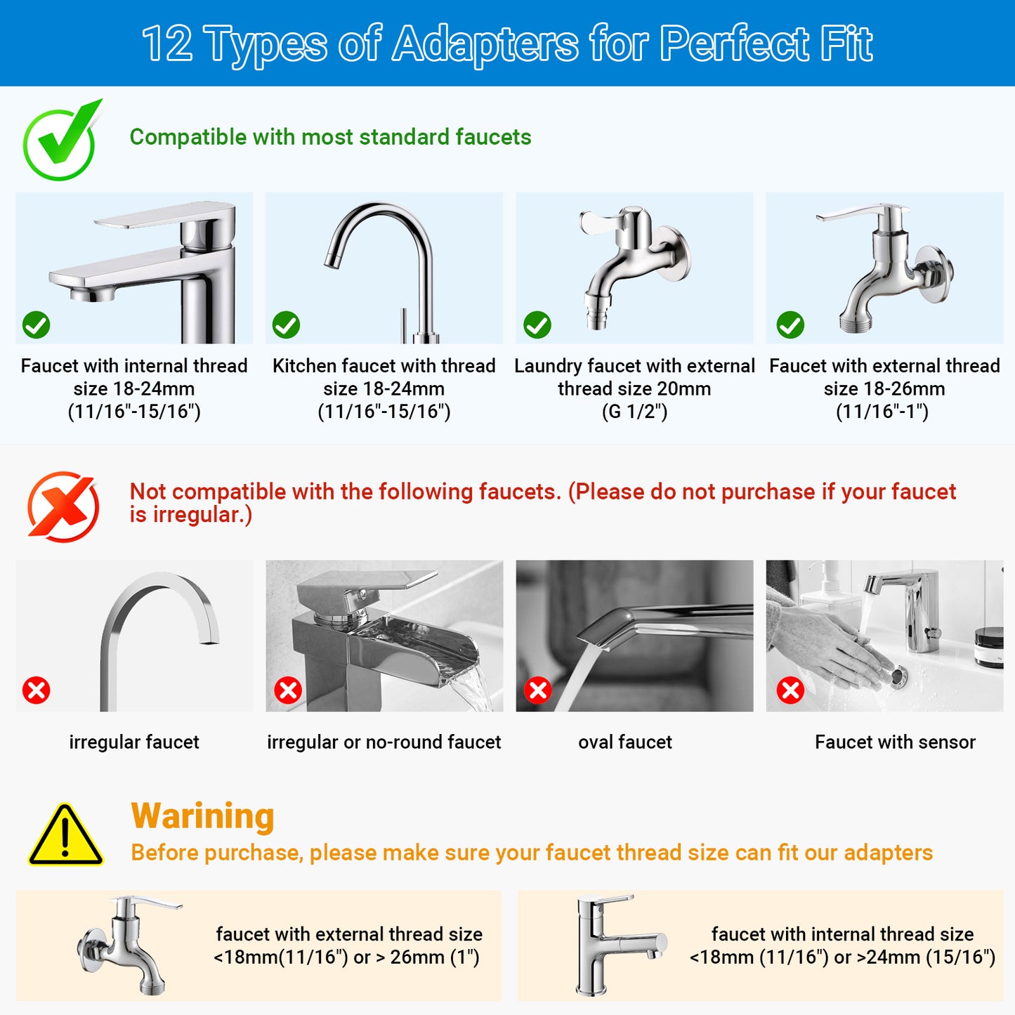 Tap-Safe Filter SS-885-1 Chrome - Bacteria Tap Filter