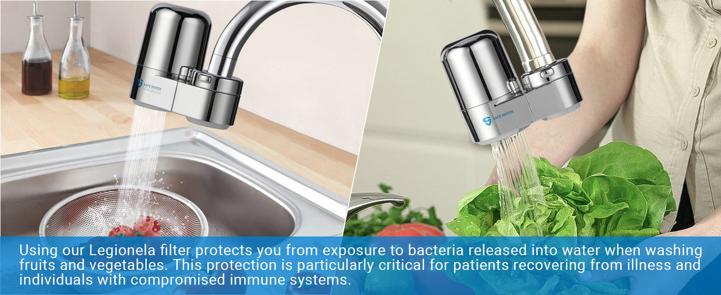 Tap-Safe Filter SS-885-1 Chrome - Bacteria Tap Filter